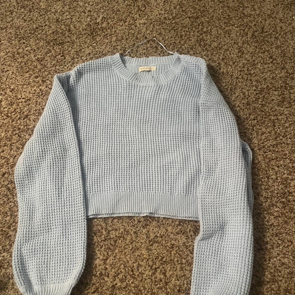 Light Blue Knit Sweater